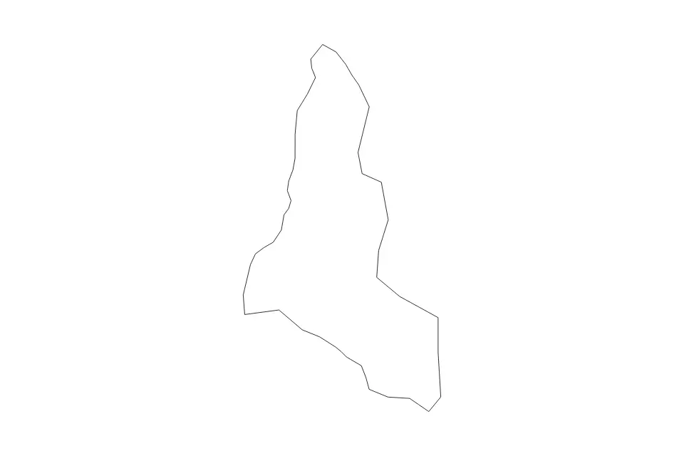Outline map of Luuka District, Uganda with subdivision borders.