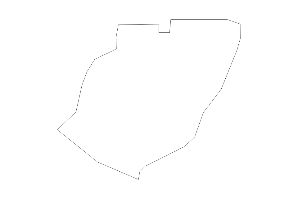 Mapa de Manafwa, Uganda de tipo contorno para África, con contorno con límites limpios.