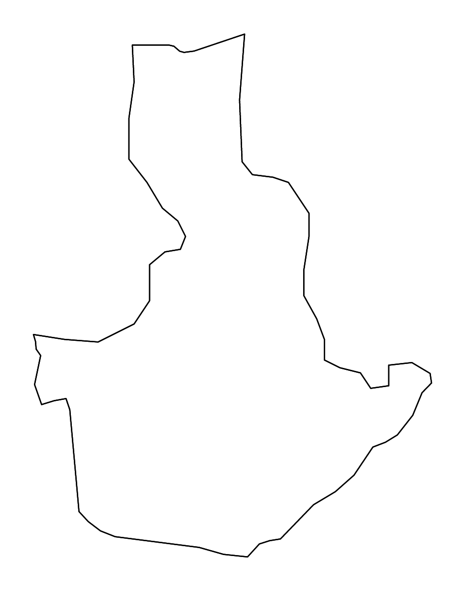 Mapa de contorno de Masindi, Uganda con ríos.
