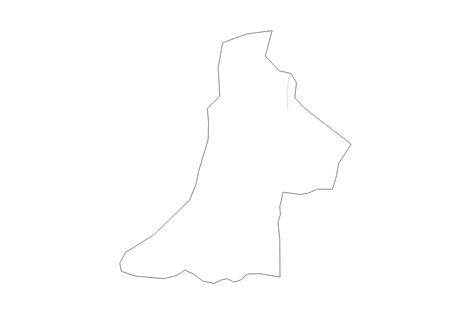 Carte de Mbarara (County), Uganda de type contour et rivières pour Afrique, montrant contour et rivières avec des limites nettes.