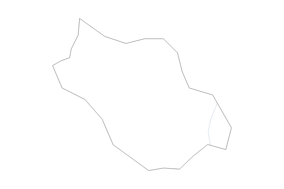 Mapa de Mitooma, Uganda de tipo contorno y ríos para África, con contorno y ríos con límites limpios.