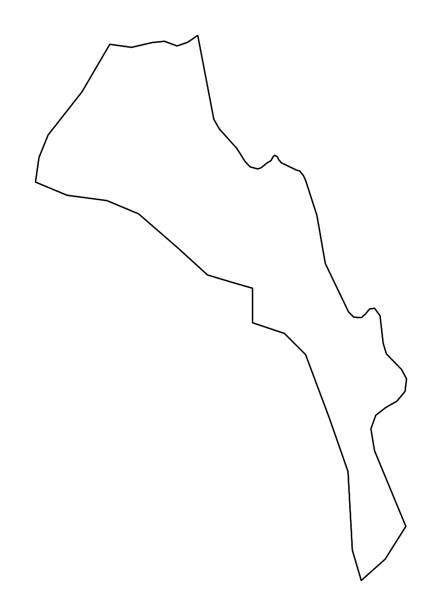 Carte de contour de Moroto, Uganda avec rivières.