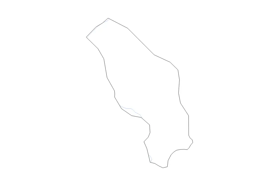 Outline map of Nakaseke District, Uganda with subdivision borders and rivers.