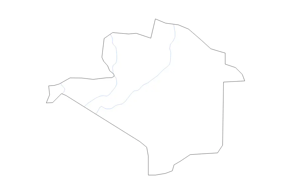 Carte de Napak, Uganda de type contour et rivières pour Afrique, montrant contour et rivières avec des limites nettes.