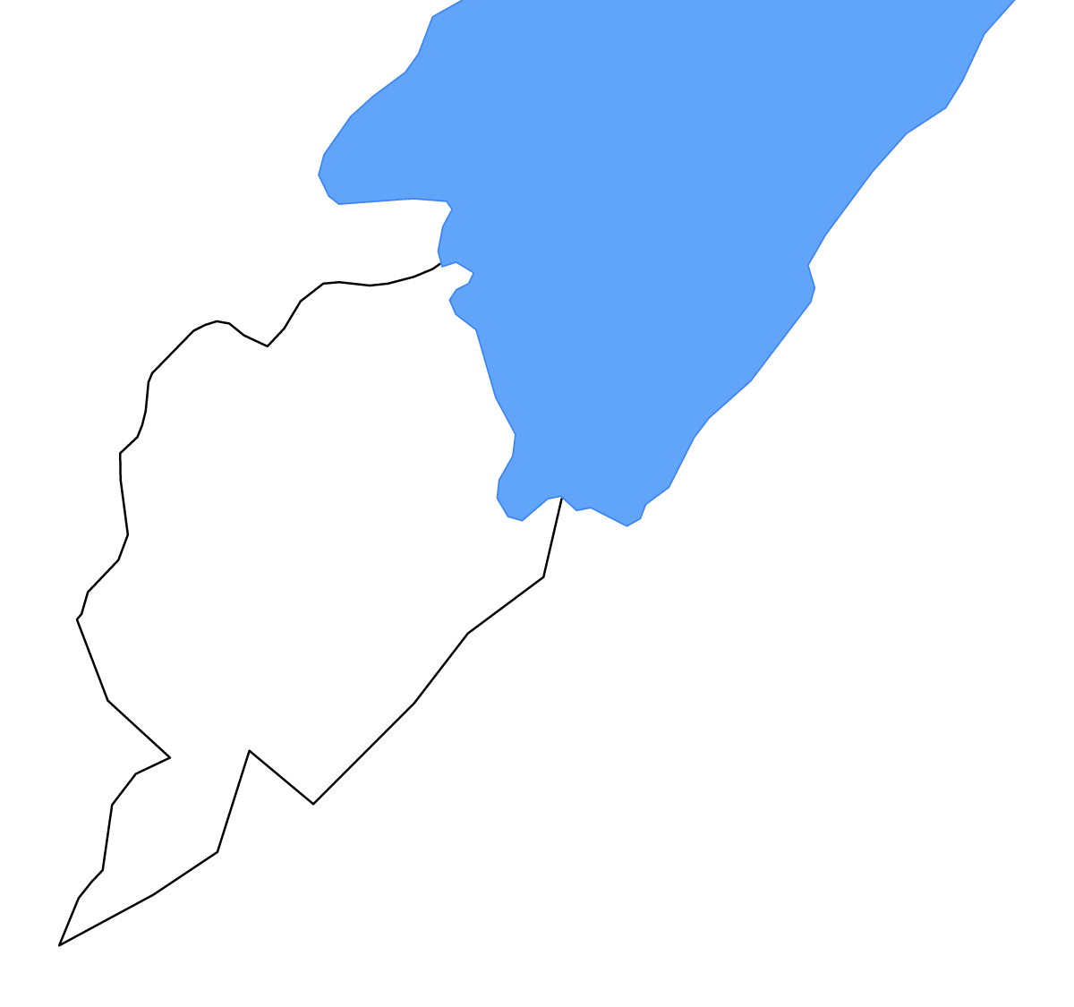 Mapa de contorno de Ntoroko, Uganda con lagos y ríos.