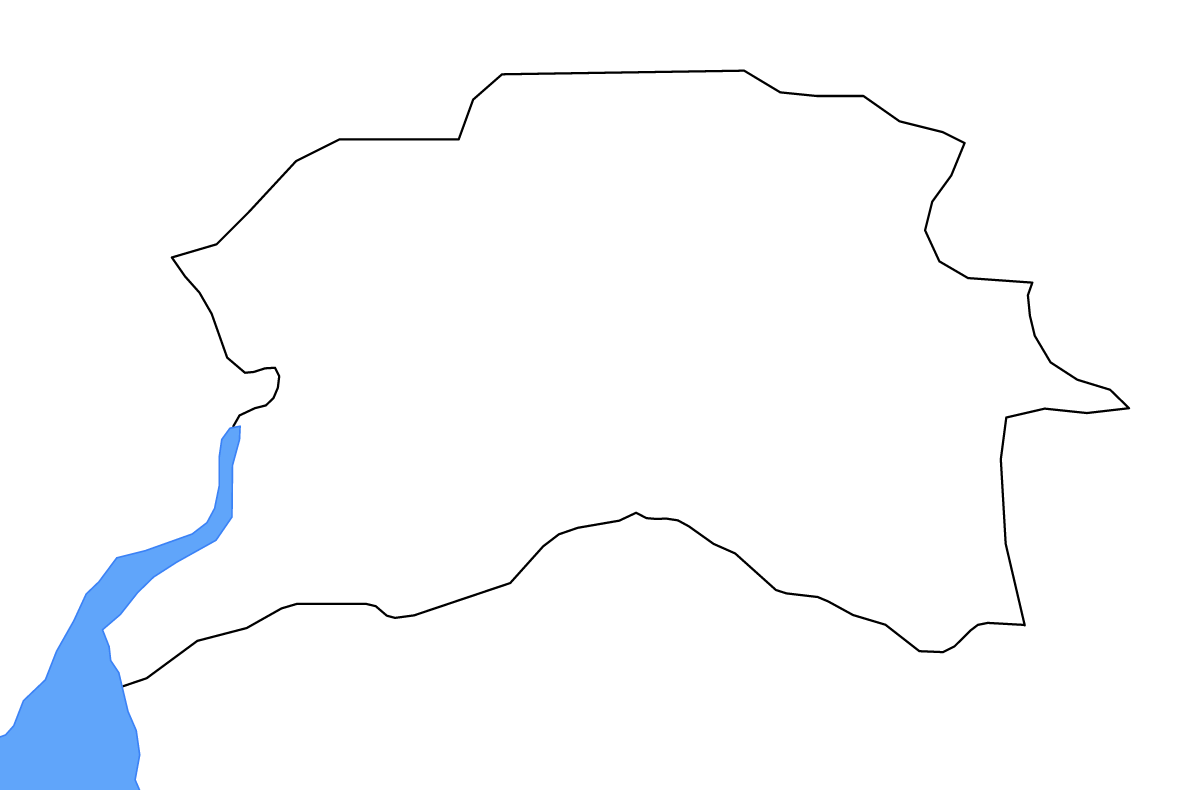 Carte de contour de Nwoya, Uganda avec lacs et rivières.