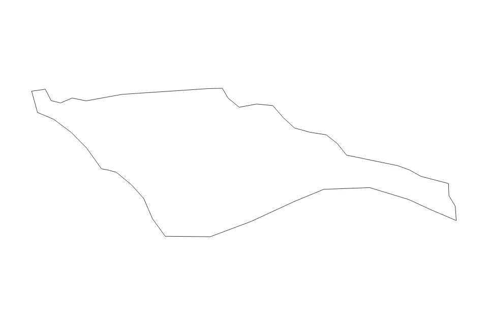 Outline map of Pallisa District, Uganda with subdivision borders.