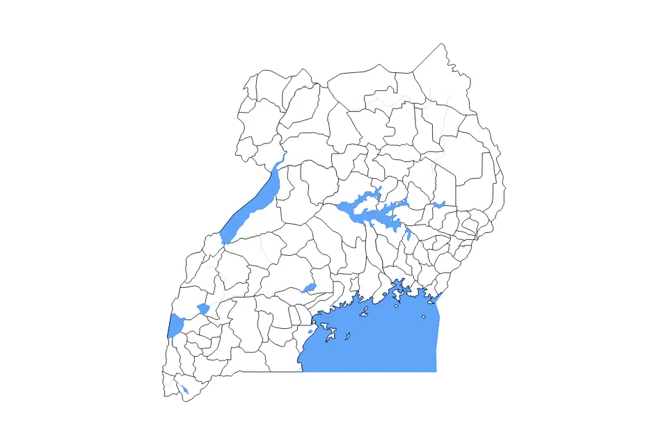 Uganda outline map preview