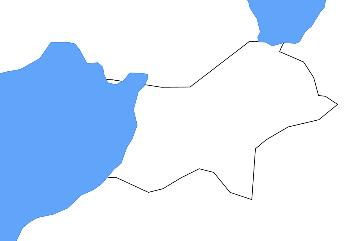 Mapa de contorno de Rubirizi, Uganda con lagos y ríos.