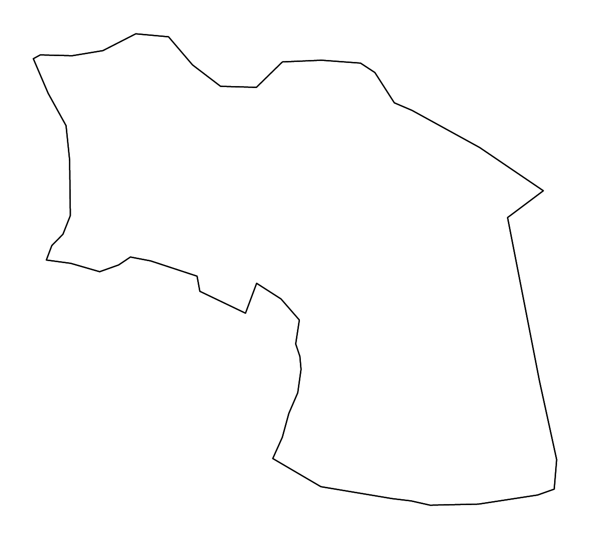Mapa de contorno de Sembabule, Uganda con ríos.