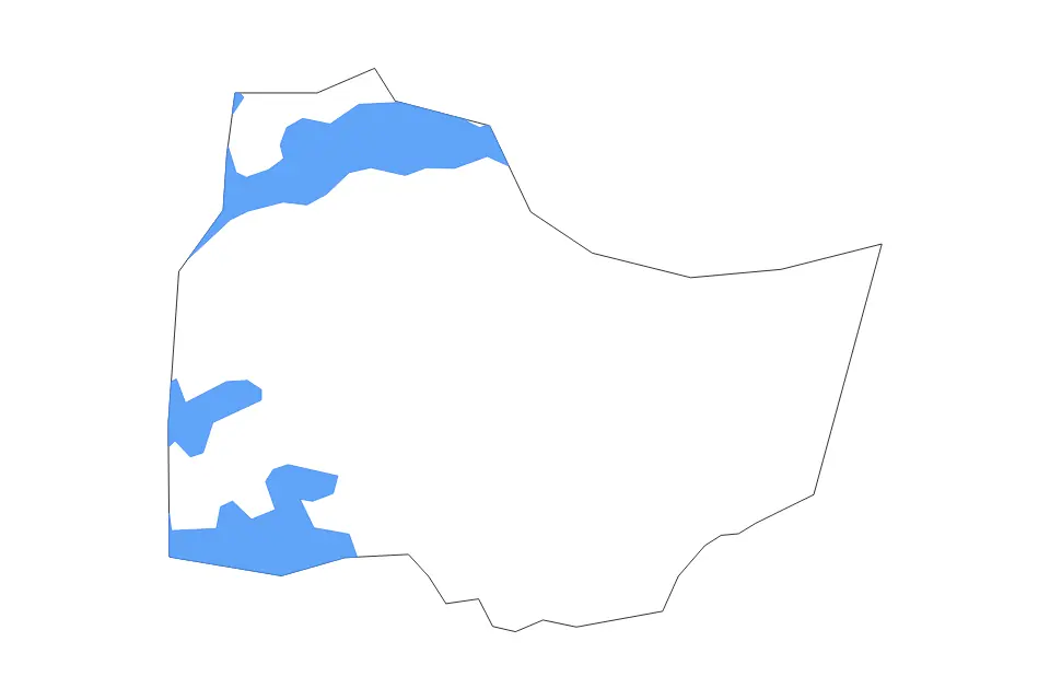 Outline map of Serere District, Uganda with subdivision borders and major lakes.