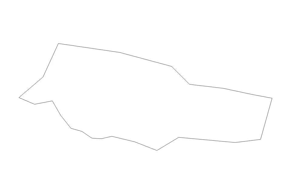Mapa de Sironko, Uganda de tipo contorno para África, con contorno con límites limpios.
