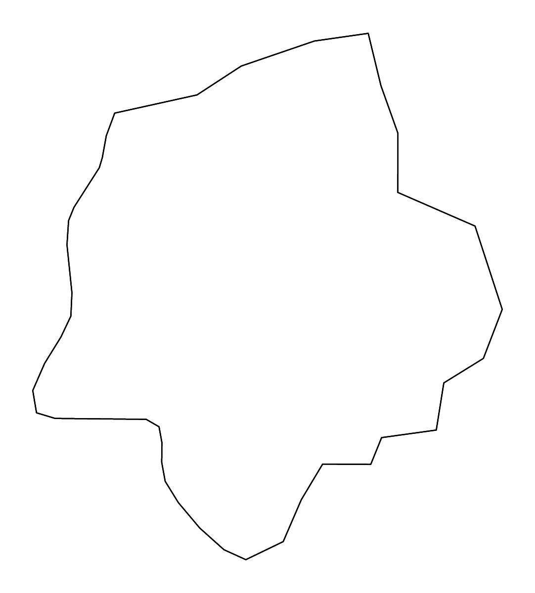 Mapa de contorno de Zombo, Uganda con ríos.