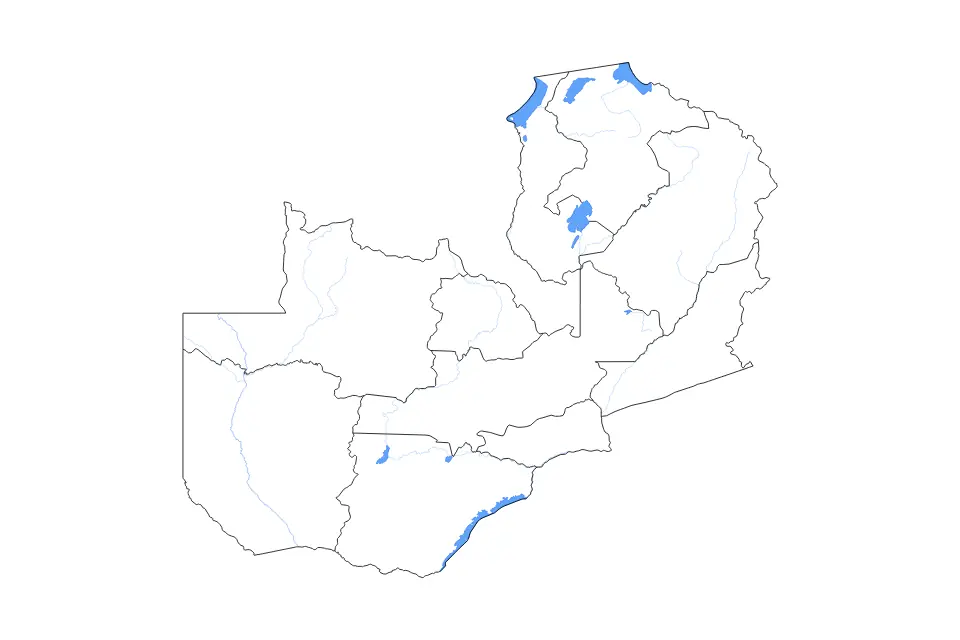 Zambia outline map preview