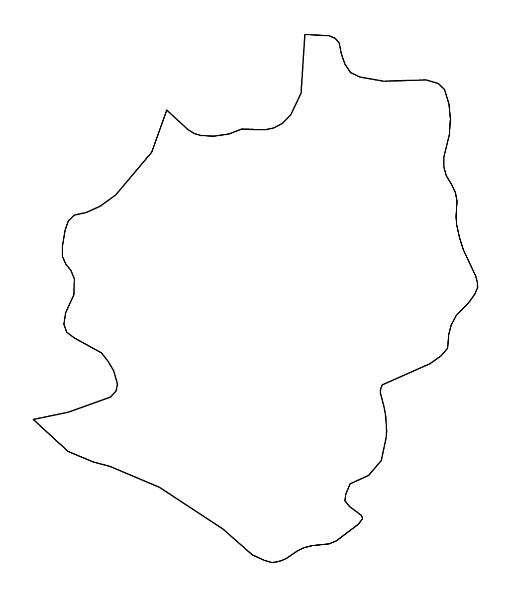 Mapa de contorno de Harare, Zimbabwe con ríos.