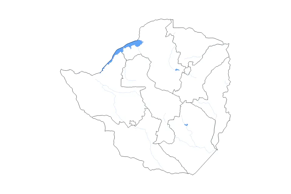 Zimbabwe outline map preview