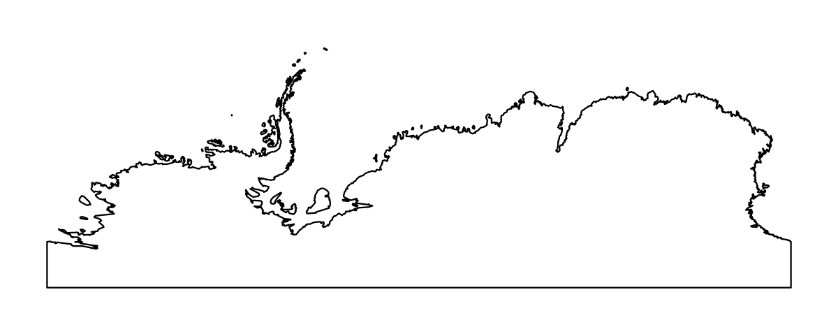 Outline map of Antarctica (place), Antarctica.