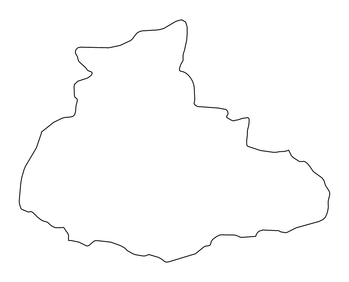 Mapa de contorno de Badghis, Afghanistan con ríos.