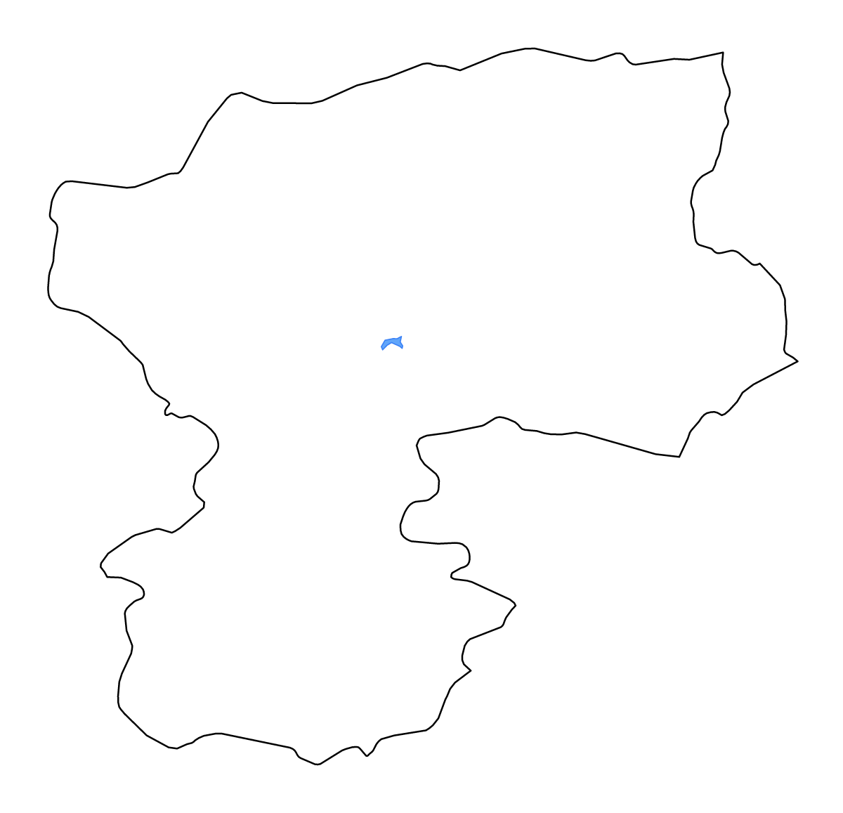 Mapa de contorno de Bamyan, Afghanistan con lagos y ríos.