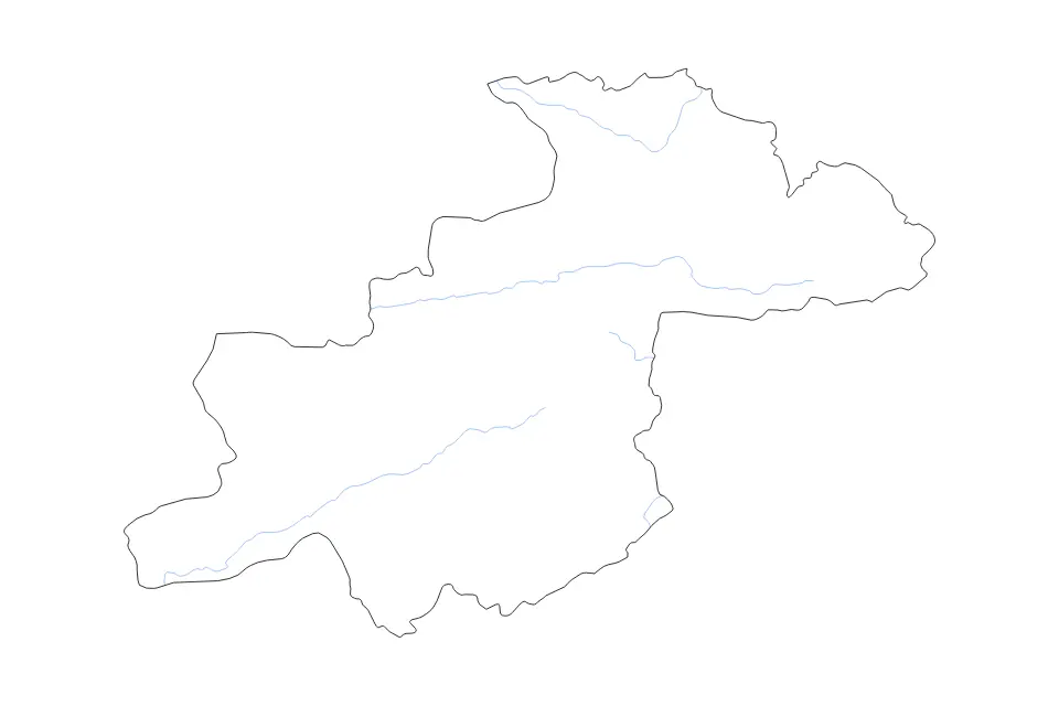 Aperçu de la carte de contour de Ghōr