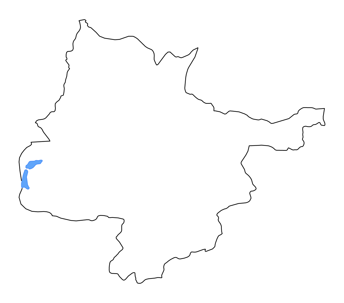 Mapa de contorno de Herat, Afghanistan con lagos y ríos.