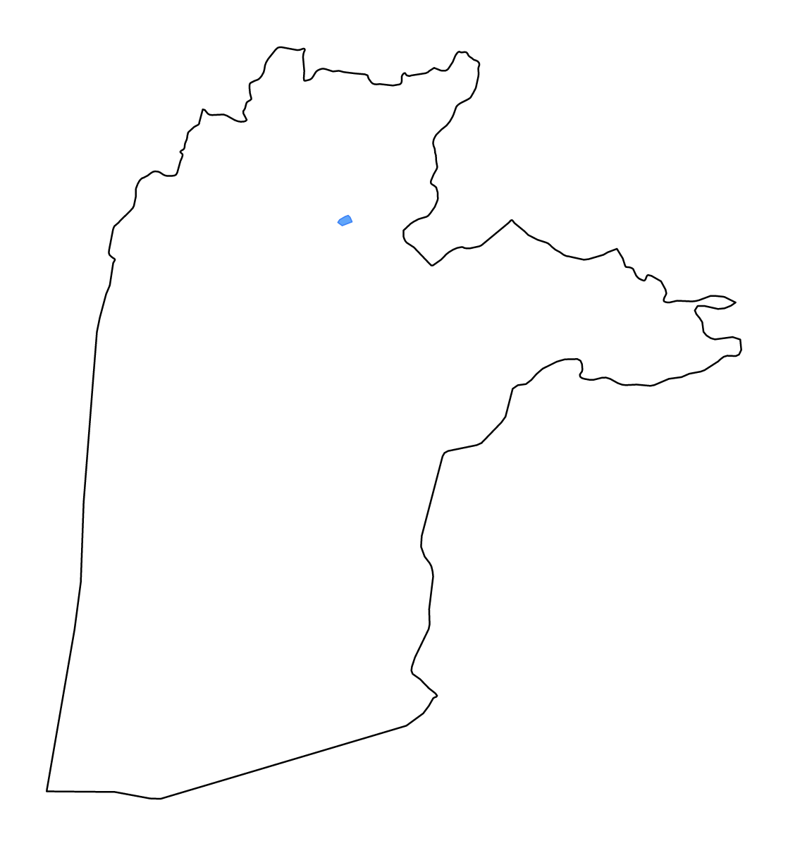 Carte de contour de Kandahar, Afghanistan avec lacs et rivières.