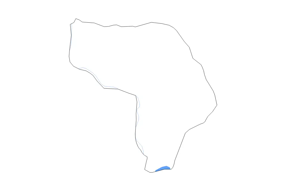 Outline map of Kapisa, Afghanistan with subdivision borders and major lakes and rivers.