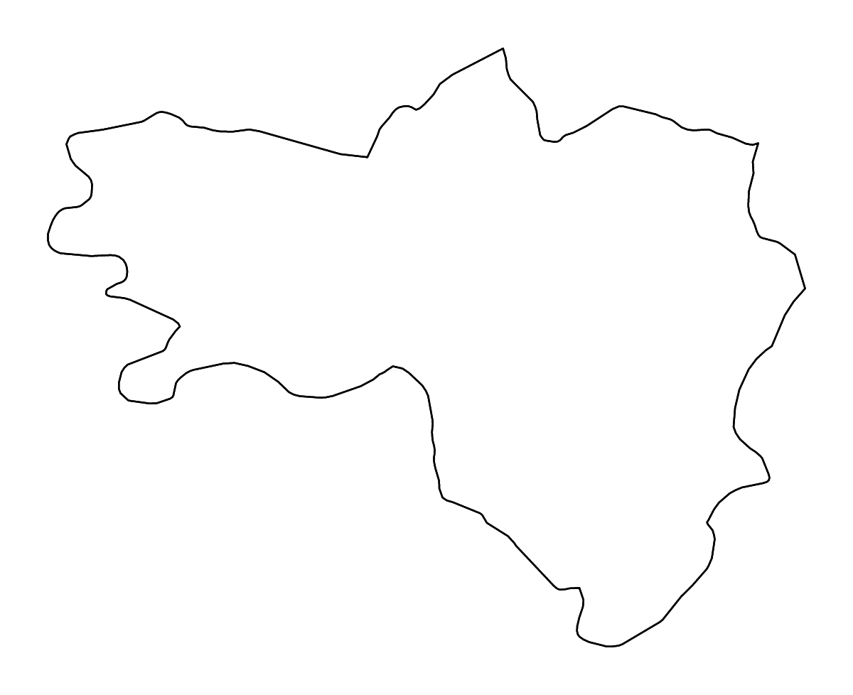 Mapa de contorno de Maidan Wardak, Afghanistan con ríos.