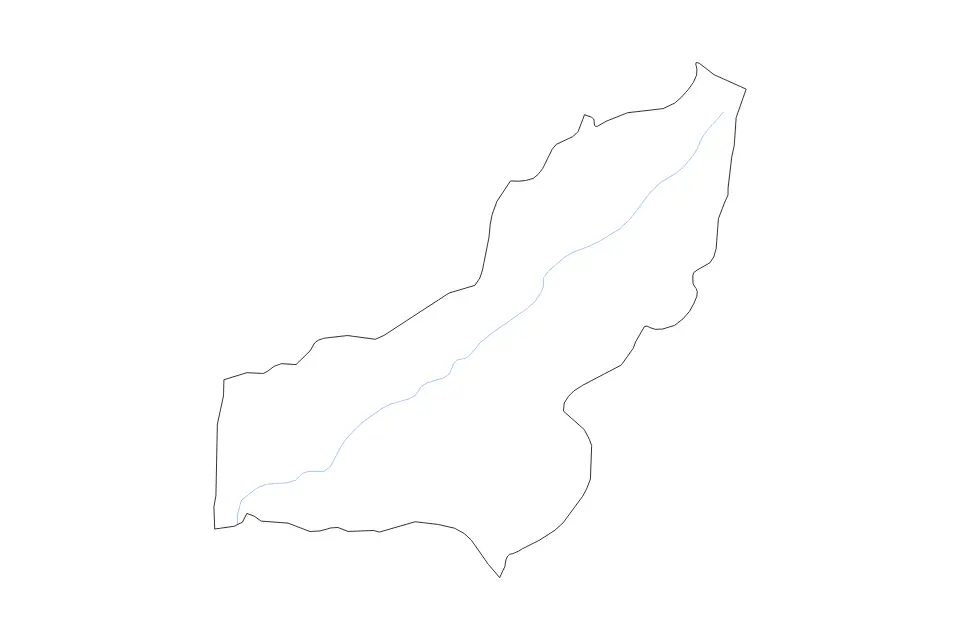 Mapa de Parwan (Province 1769), Afghanistan de tipo contorno y ríos para Asia, con contorno y ríos con límites limpios.