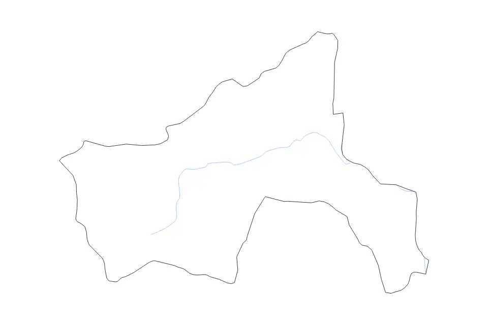 Mapa de Parwan (Province 1772), Afghanistan de tipo contorno y ríos para Asia, con contorno y ríos con límites limpios.