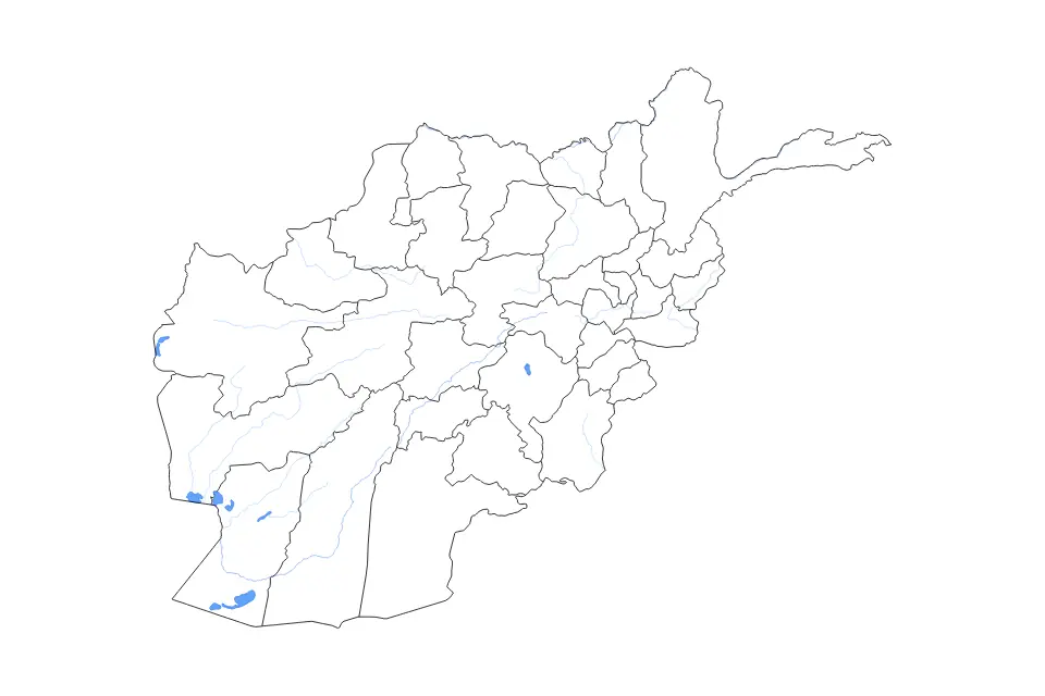 Vista previa del mapa de contorno de Afghanistan