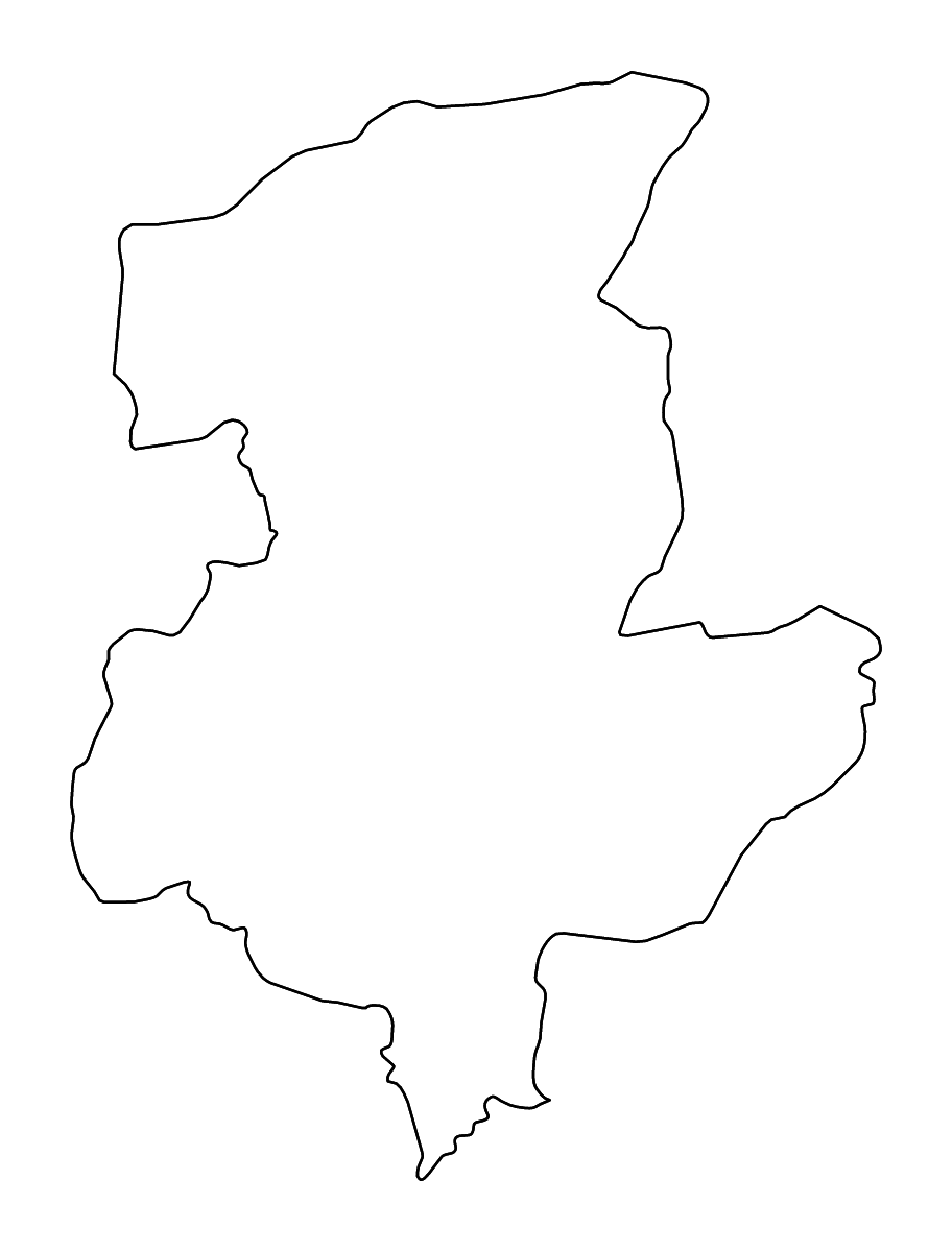 Mapa de contorno de Sar-e Pol, Afghanistan con ríos.