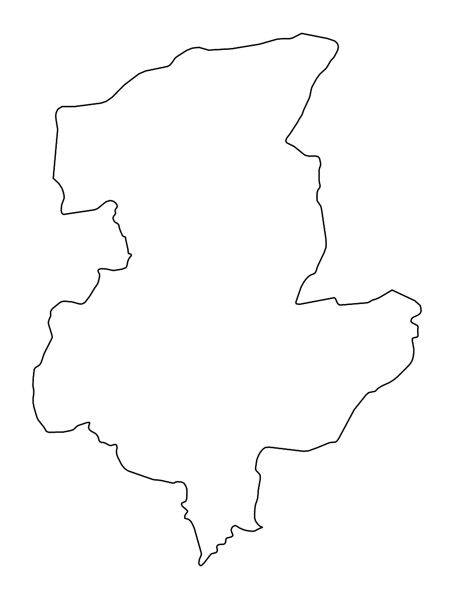 Mapa de contorno de Sar-e Pol, Afghanistan con ríos.