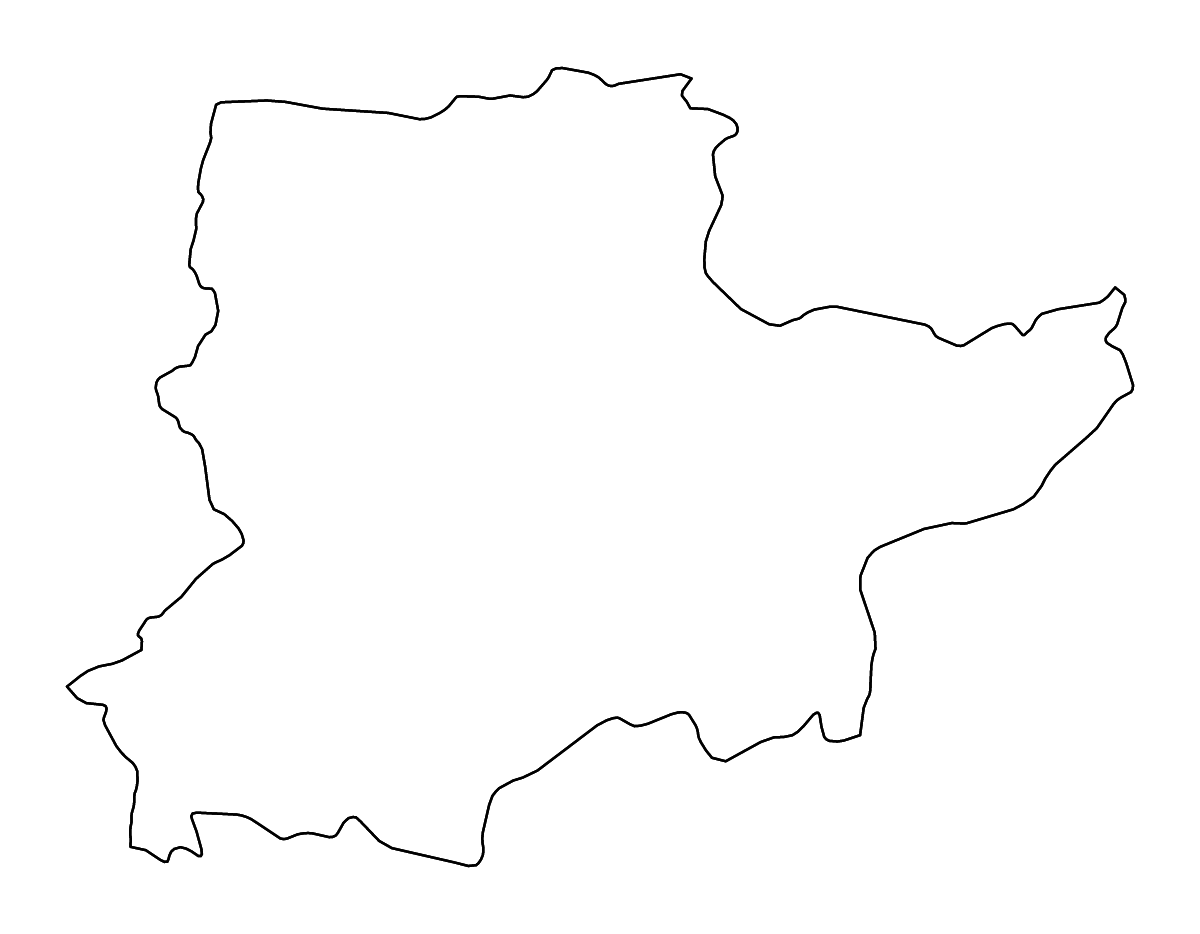 Mapa de contorno de Urozgan (provincia 1753), Afghanistan con ríos.