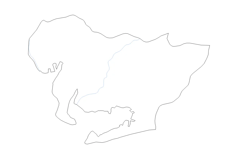 Aperçu de la carte de contour de Aichi