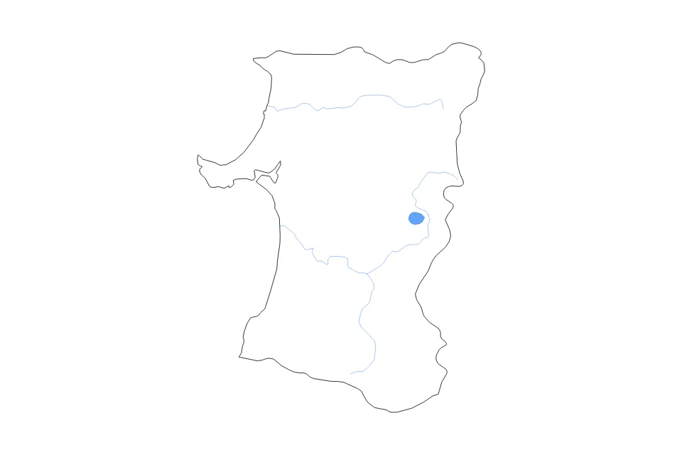 Aperçu de la carte de contour de Akita