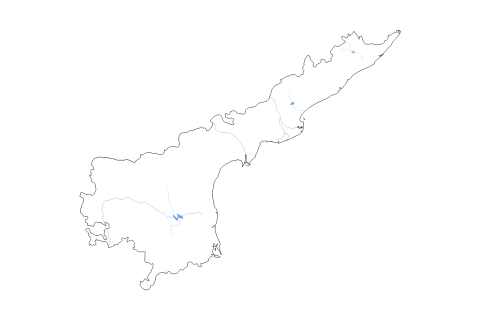 Aperçu de la carte de contour de Andhra Pradesh