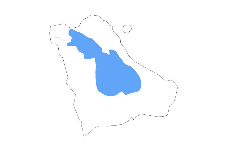 Carte de Gegharkunik, Armenia de type contour, lacs et rivières pour Asie, montrant contour, lacs et rivières avec des éléments hydrographiques comme Lake Sevan.