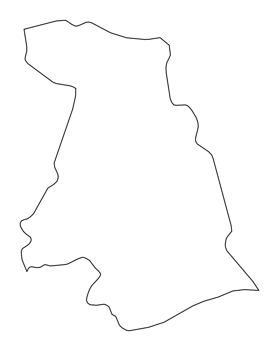 Carte de contour de Kotayk, Armenia avec rivières.