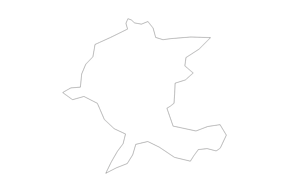 Vista previa del mapa de contorno de Agdam