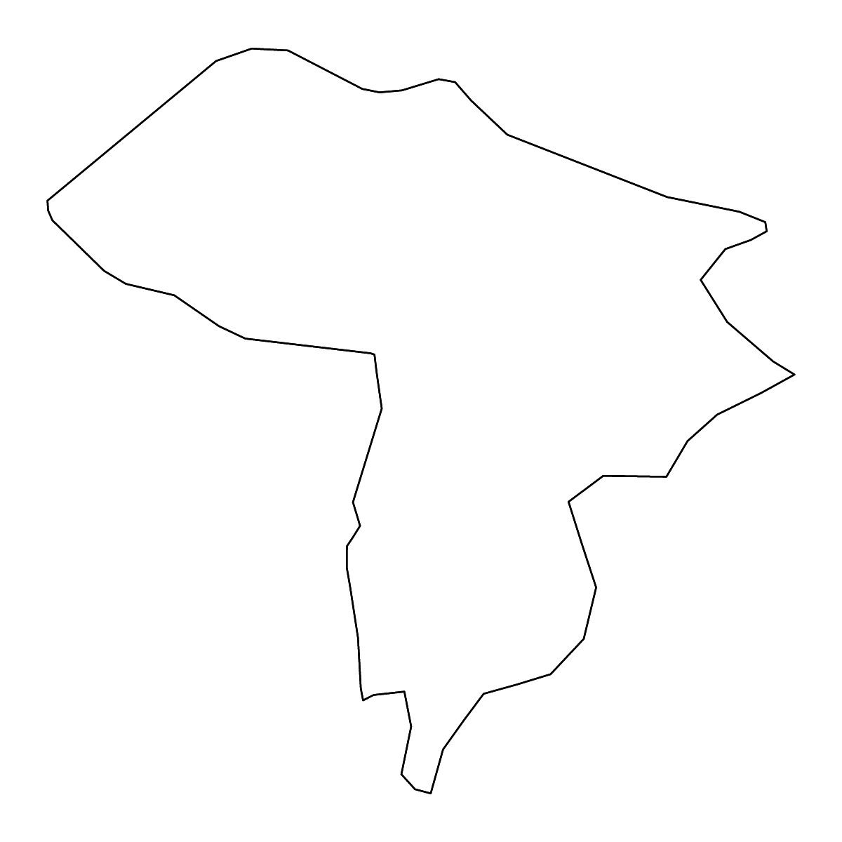 Mapa de contorno de Agstafa, Azerbaijan con ríos.