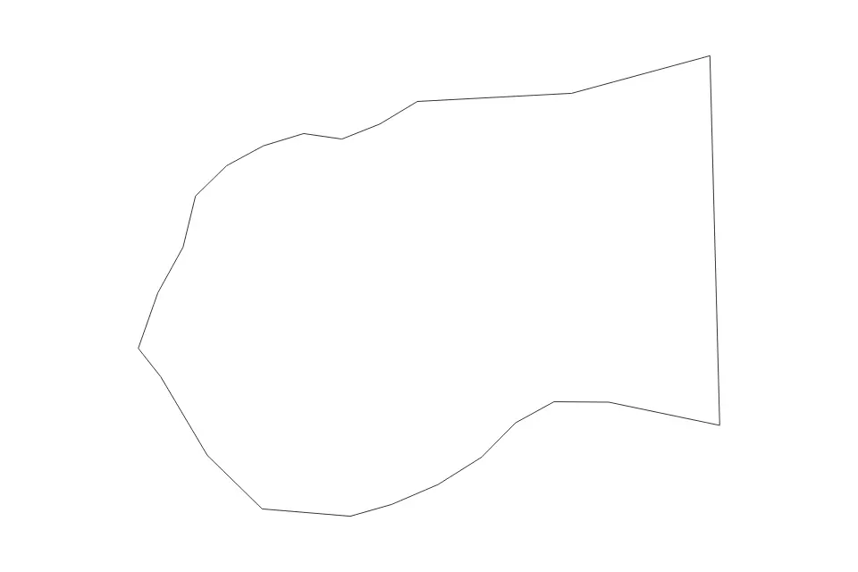 Mapa de Astara, Azerbaijan de tipo contorno para Asia, con contorno con límites limpios.