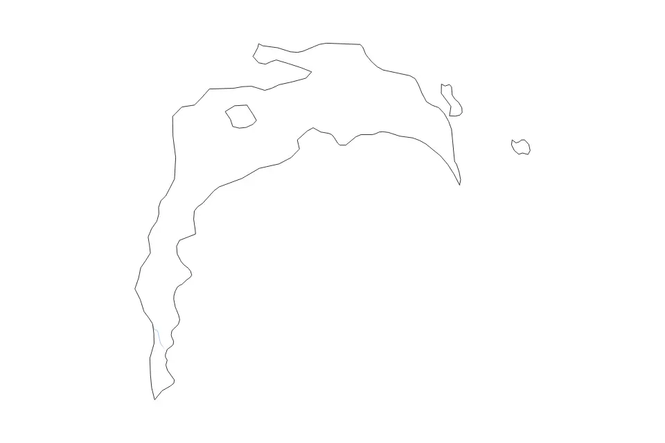 Carte de Baku, Azerbaijan de type contour et rivières pour Asie, montrant contour et rivières avec des limites nettes.