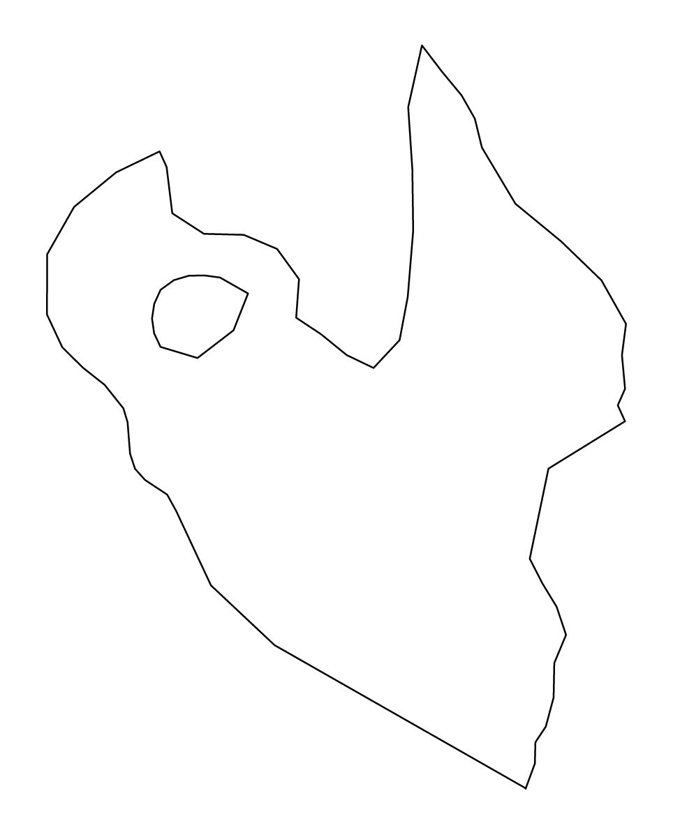 Carte de contour de Gadabay, Azerbaijan.