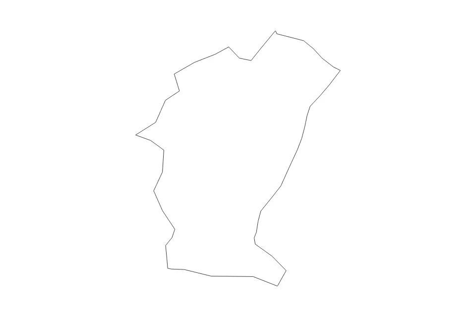 Carte de Julfa, Azerbaijan de type contour pour Asie, montrant contour avec des limites nettes.