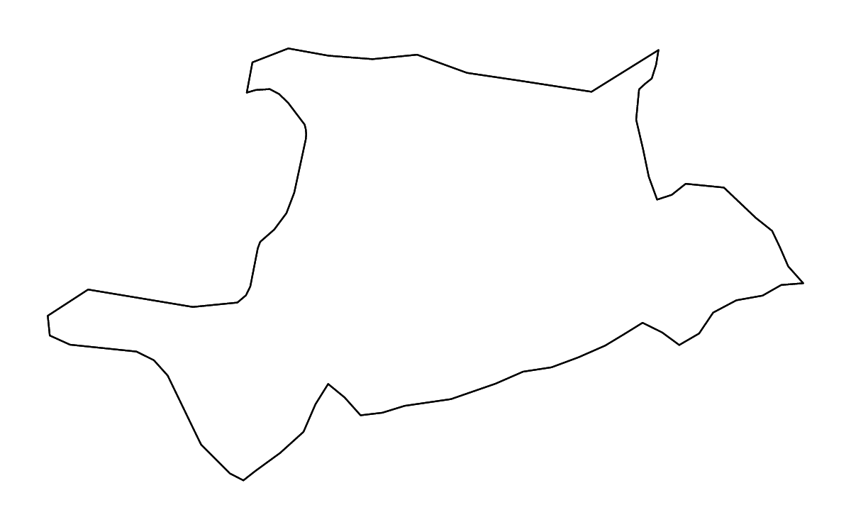 Carte de contour de Kalbajar, Azerbaijan avec rivières.