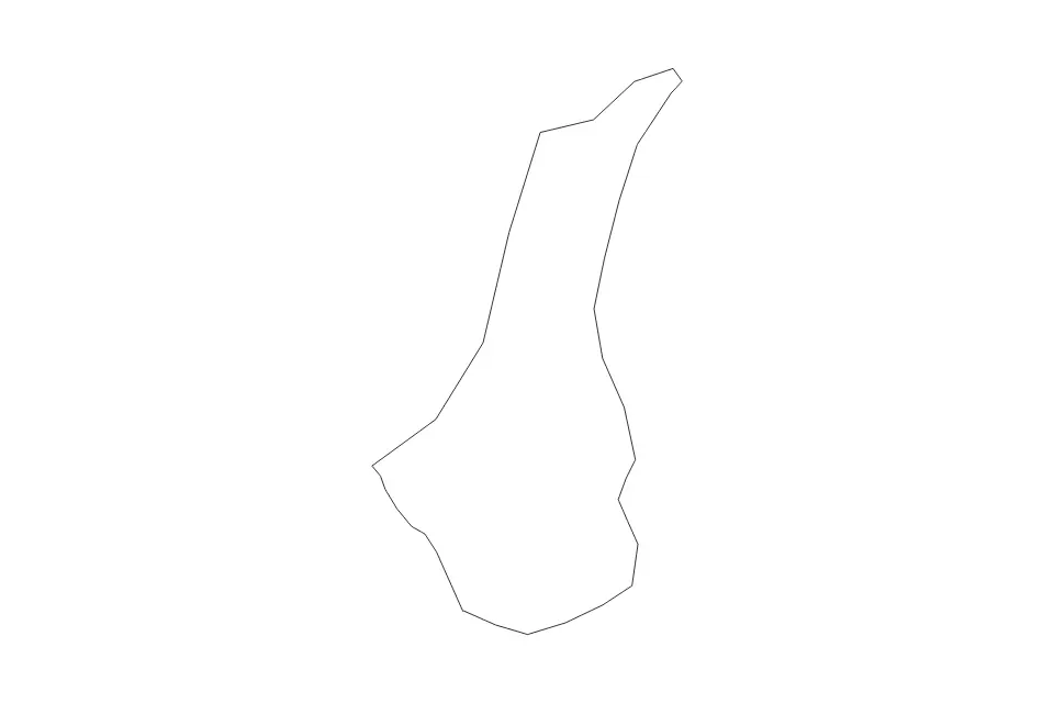 Carte de Kangarli, Azerbaijan de type contour pour Asie, montrant contour avec des limites nettes.