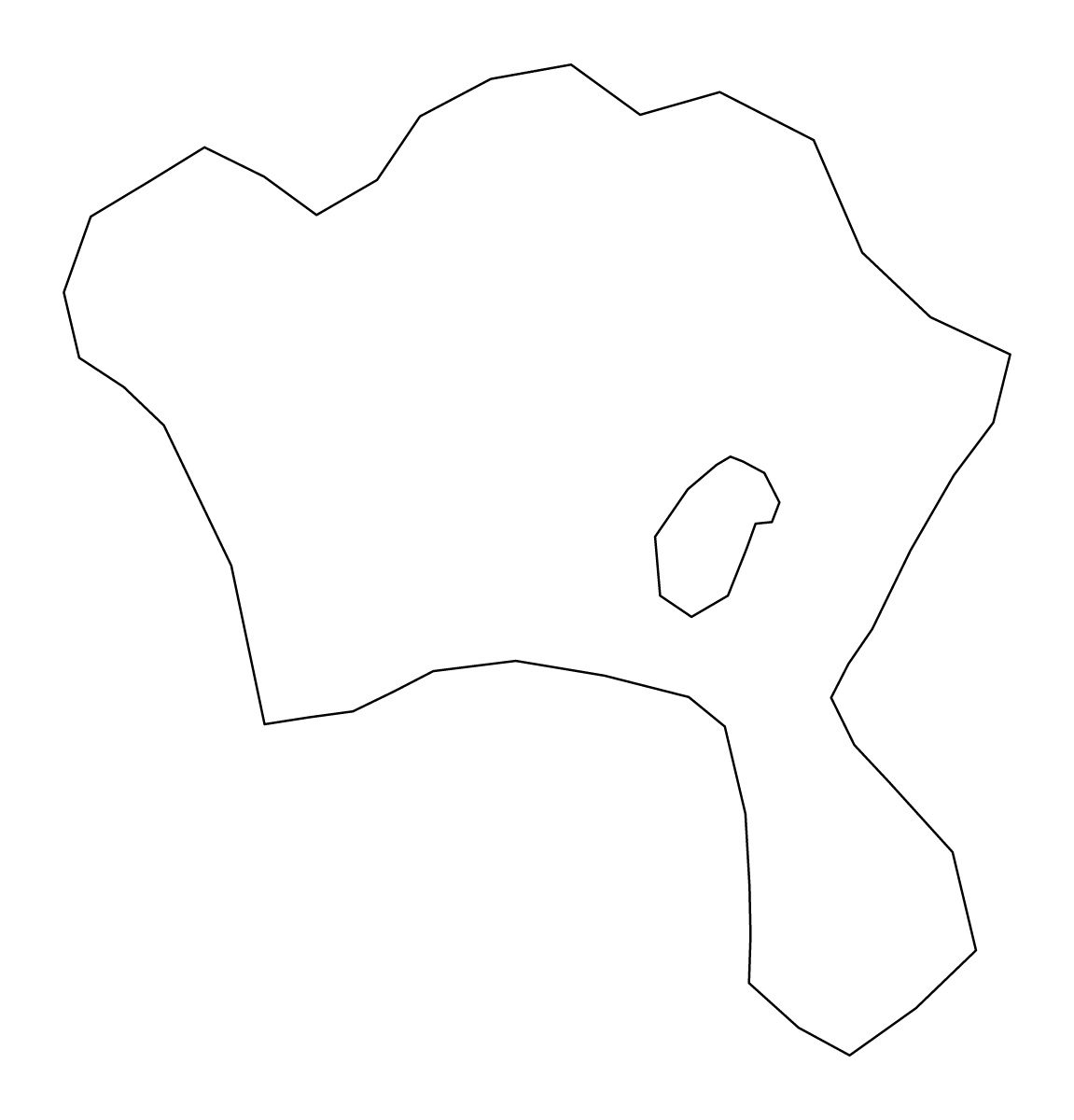 Carte de contour de Khojali, Azerbaijan.