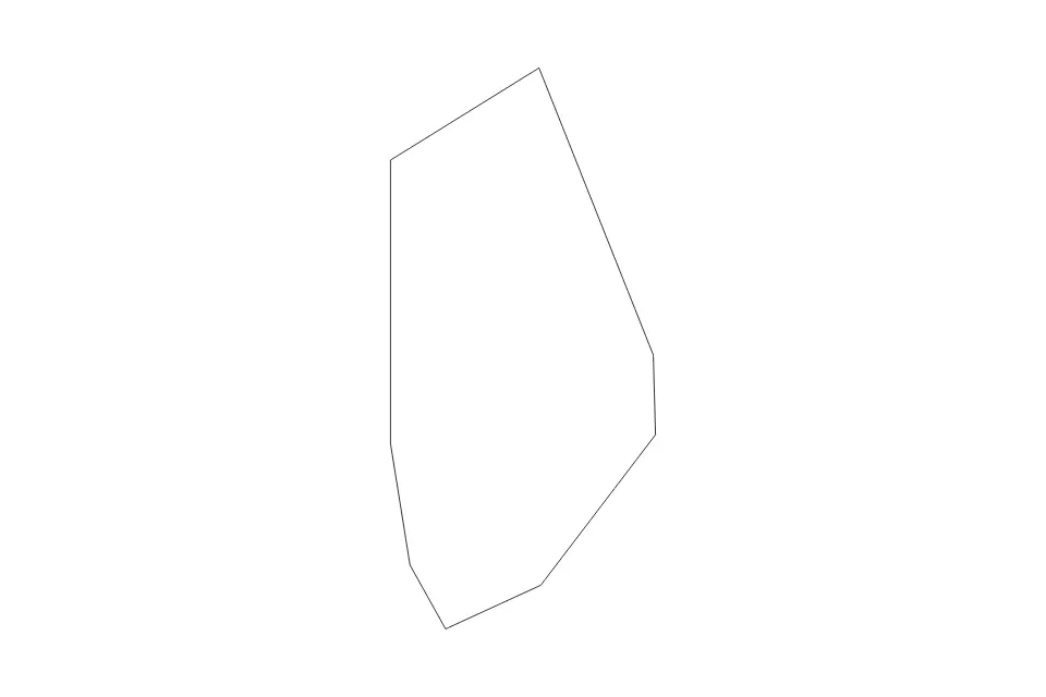 Outline map of Lankaran Municipality, Azerbaijan with subdivision borders.