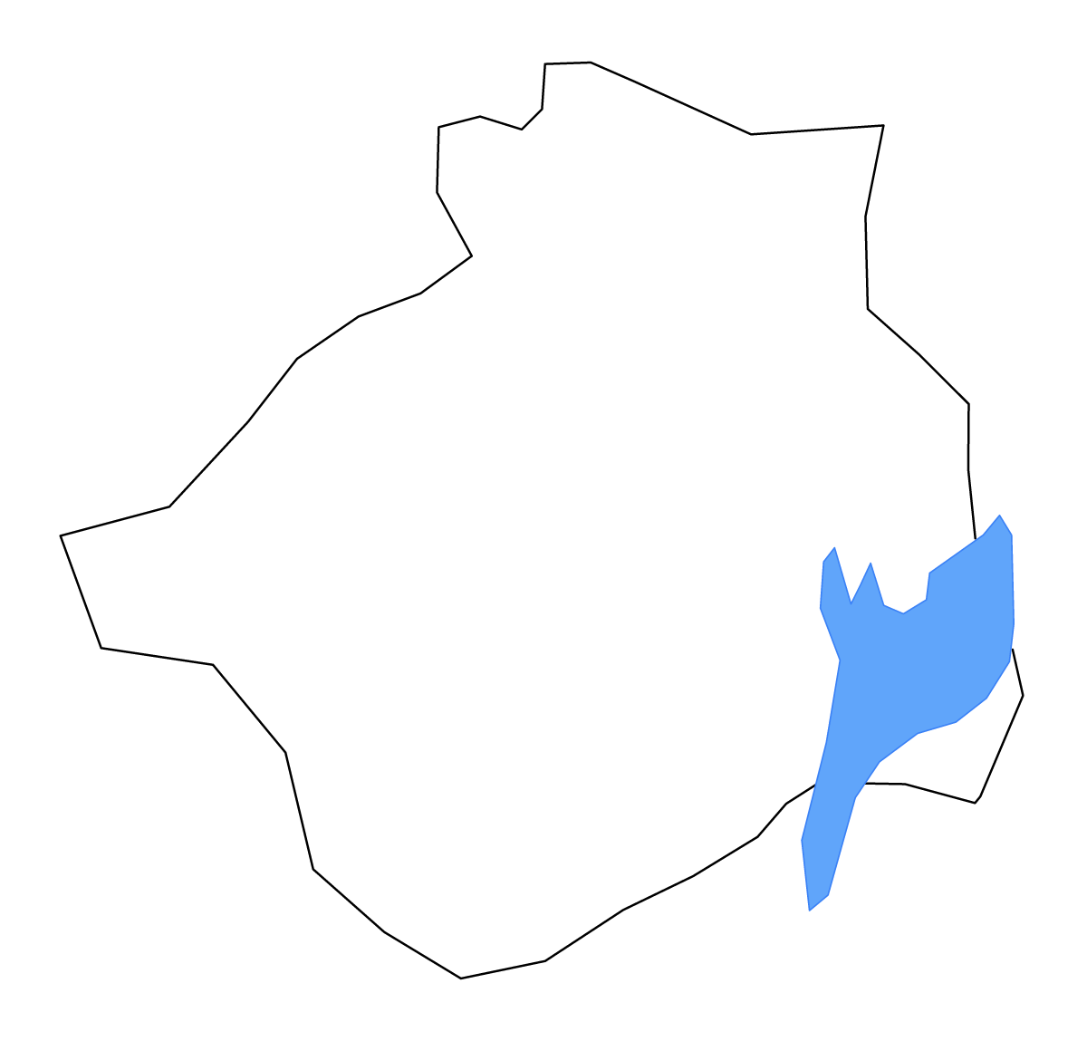 Carte de contour de Masally, Azerbaijan avec lacs.